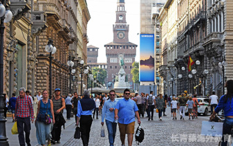 去城市觀光和購物。 意大利語情景對話